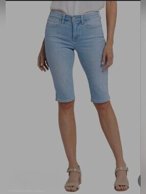 NYDJ Petite Sophie Canary Beach Capri Jean women's size 8p
